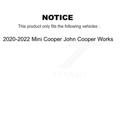 Drilled Slot Brake Rotor Ceramic Pad Front Kit For Mini Cooper John Works