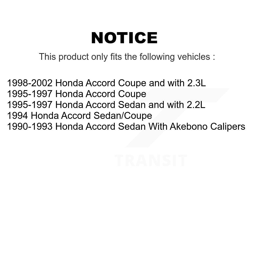 Semi-Metallic Brake Pads And Drum Shoes Front Rear Kit For Honda Accord