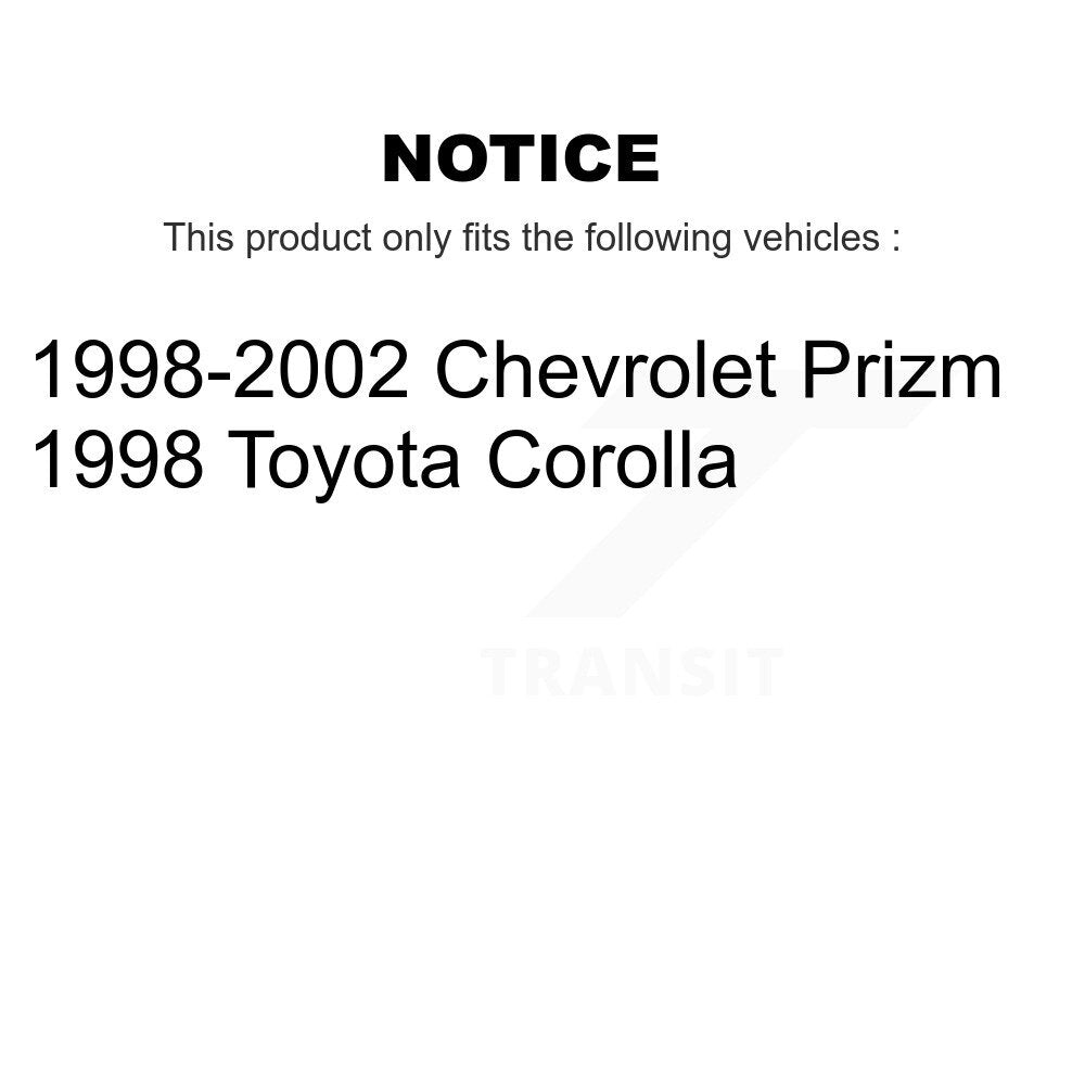 Semi-Metallic Brake Pads & Drum Shoe Front Rear Kit For Toyota Corolla Chevrolet