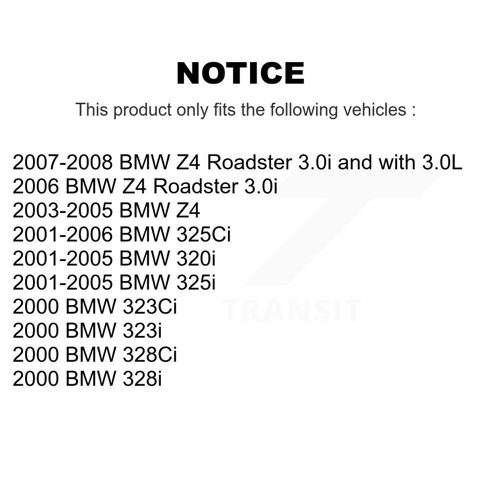 Semi-Metallic Brake Pads Parking Shoes Front Rear Kit For BMW Z4 325i 325Ci 320i