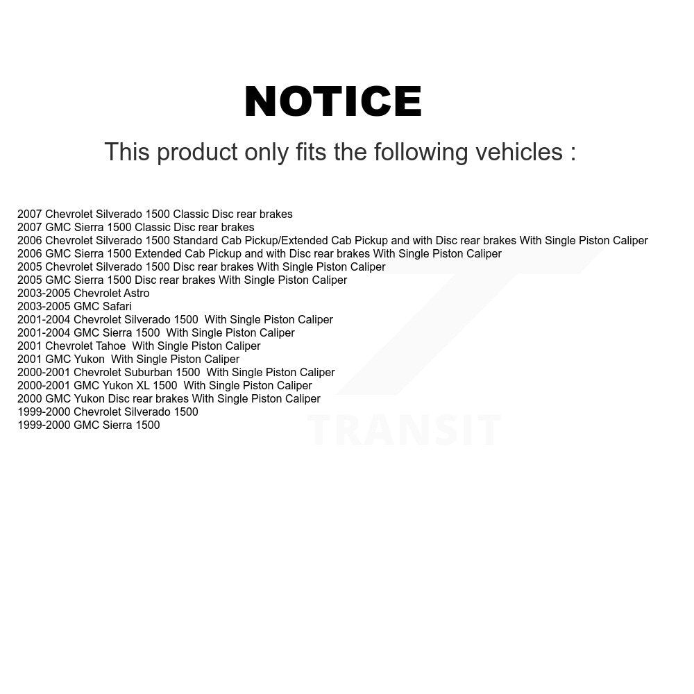 Semi-Metallic Brake Pads Parking Shoe Front Rear Kit For Chevrolet GMC Silverado