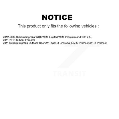 Semi-Metallic Brake Pads Parking Shoe Front Rear Kit For Subaru Impreza Forester