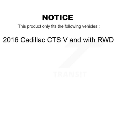 Semi-Metallic Brake Pads Parking Shoe Front Rear Kit For Cadillac CTS V with RWD