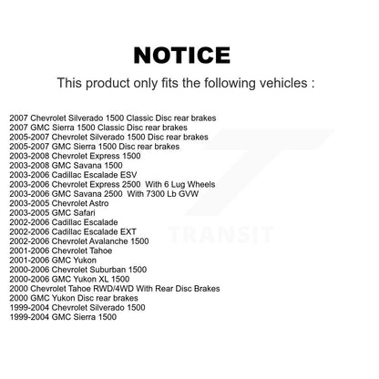 Coat Brake Rotor Front Pair For Chevrolet GMC Silverado 1500 Sierra Avalanche XL