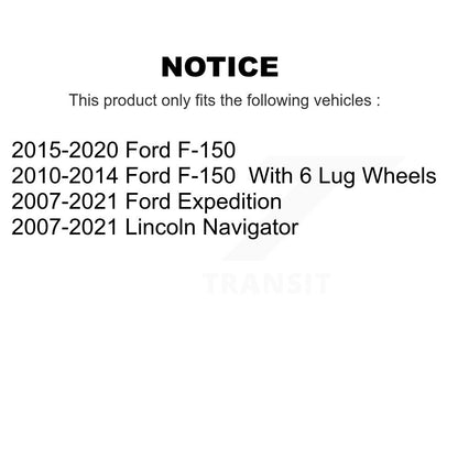 Coated Disc Brake Rotors Front Pair For Ford F-150 Expedition Lincoln Navigator