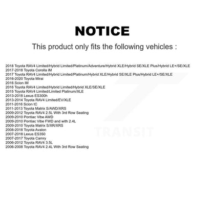 Coat Brake Rotors Front Pair For Toyota RAV4 Camry Matrix Lexus ES350 Pontiac iM