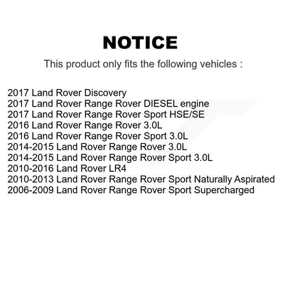 Coated Disc Brake Rotors Front Pair For Land Rover Range Sport LR4 Discovery