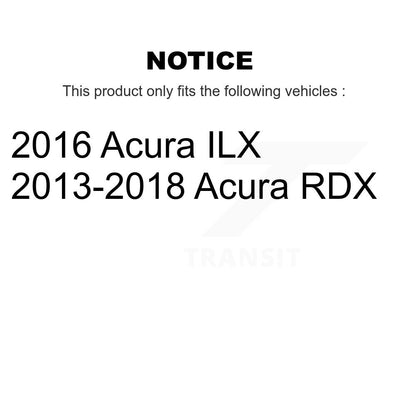 Coated Disc Brake Rotors Front Pair For Acura RDX ILX