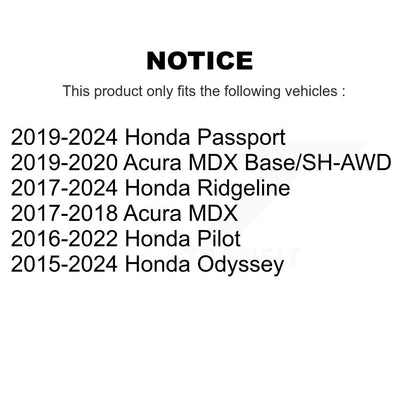 Coat Brake Rotor Front Pair For Honda Odyssey Pilot Ridgeline Acura MDX Passport