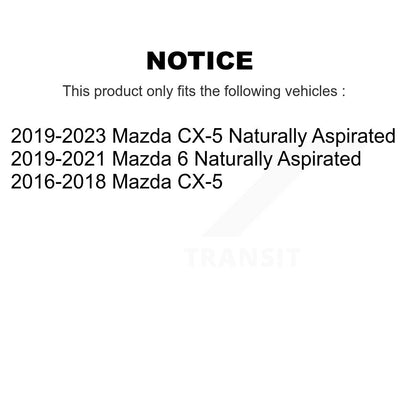 Coated Disc Brake Rotors Front Pair For Mazda CX-5 6