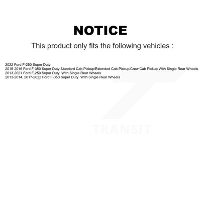 Coated Disc Brake Rotors Rear Pair For Ford F-350 Super Duty F-250
