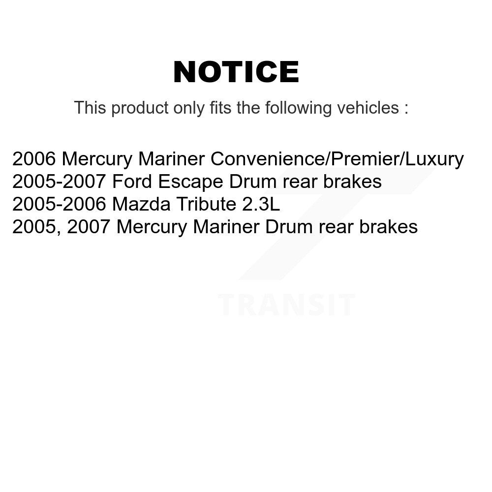 Coated Brake Rotors Front Rear Kit For Ford Escape Mazda Tribute Mercury Mariner
