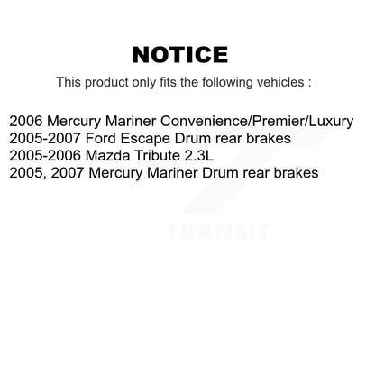 Coated Brake Rotors Front Rear Kit For Ford Escape Mazda Tribute Mercury Mariner