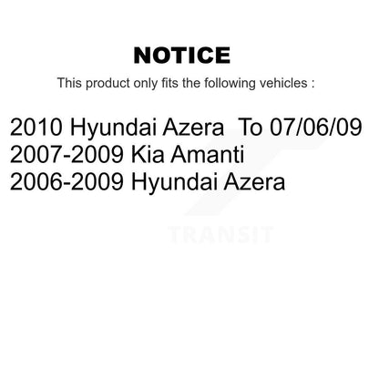 Coated Disc Brake Rotors Front Rear Kit For Hyundai Azera Kia Amanti
