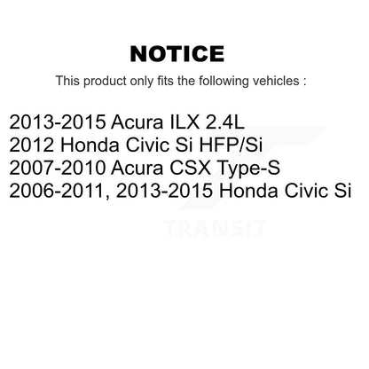 Coated Disc Brake Rotors Front Rear Kit For Honda Civic Acura CSX ILX