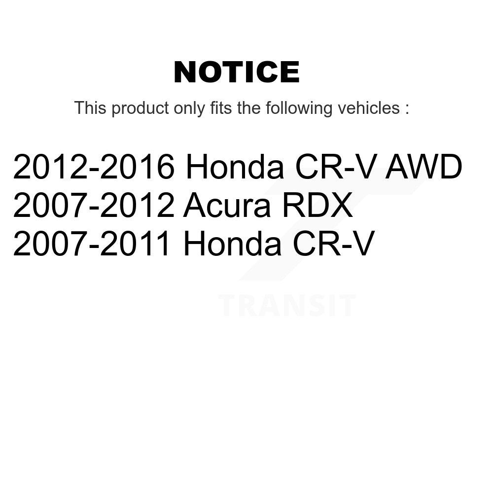 Coated Disc Brake Rotors Front Rear Kit For Honda CR-V Acura RDX