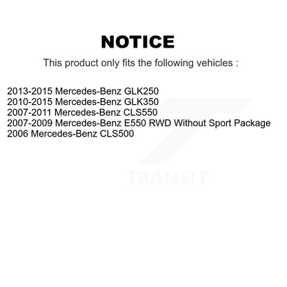 Coated Brake Rotors Front Rear Kit For Mercedes-Benz GLK350 GLK250 CLS550 CLS500