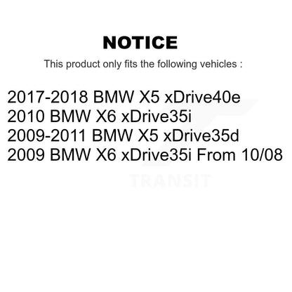 Coated Disc Brake Rotors Front Rear Kit For BMW X5 X6