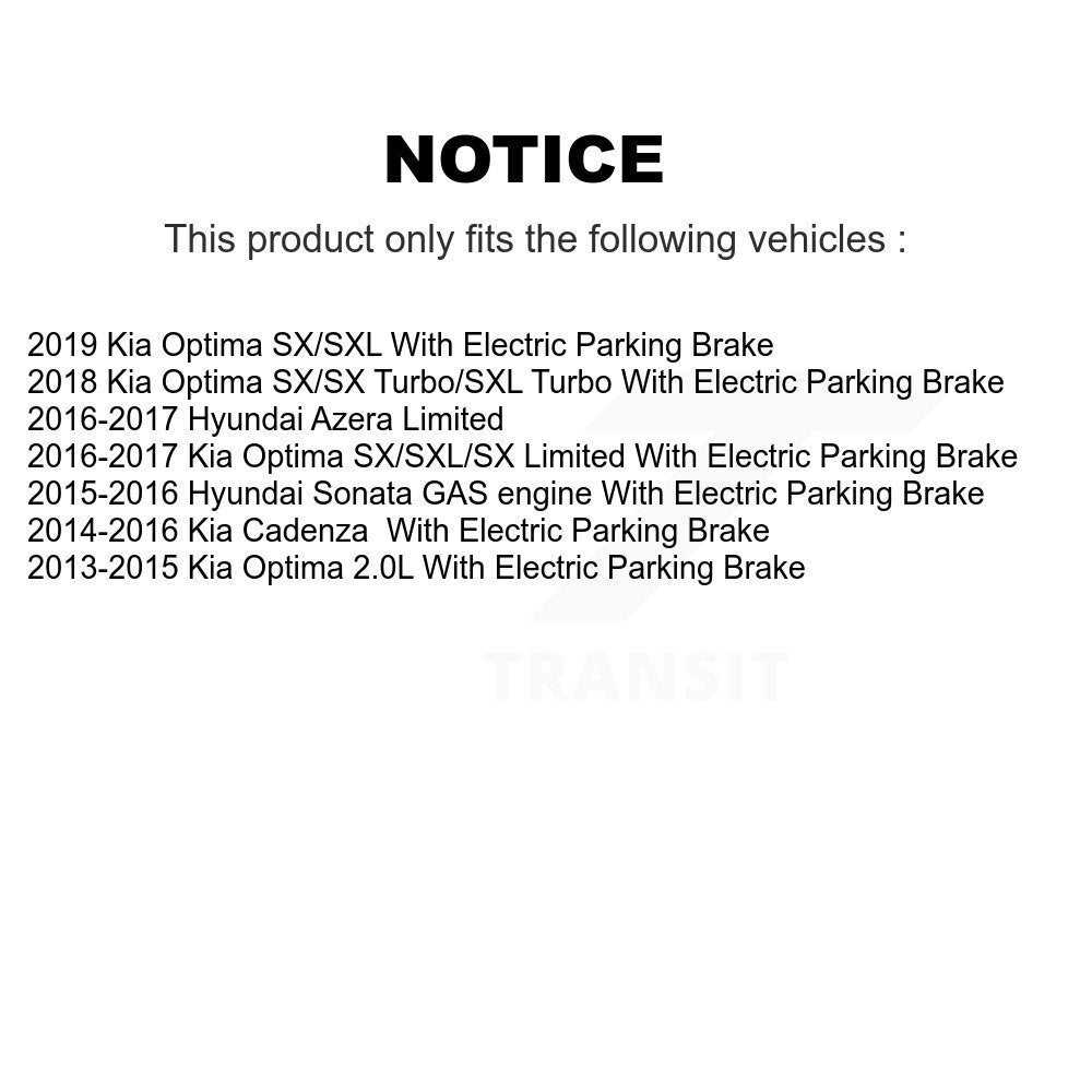 Coat Disc Brake Rotor Front Rear Kit For Kia Optima Hyundai Sonata Cadenza Azera
