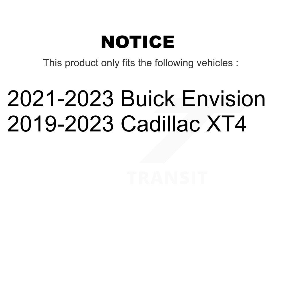 Coated Disc Brake Rotors Front Rear Kit For Cadillac XT4 Buick Envision