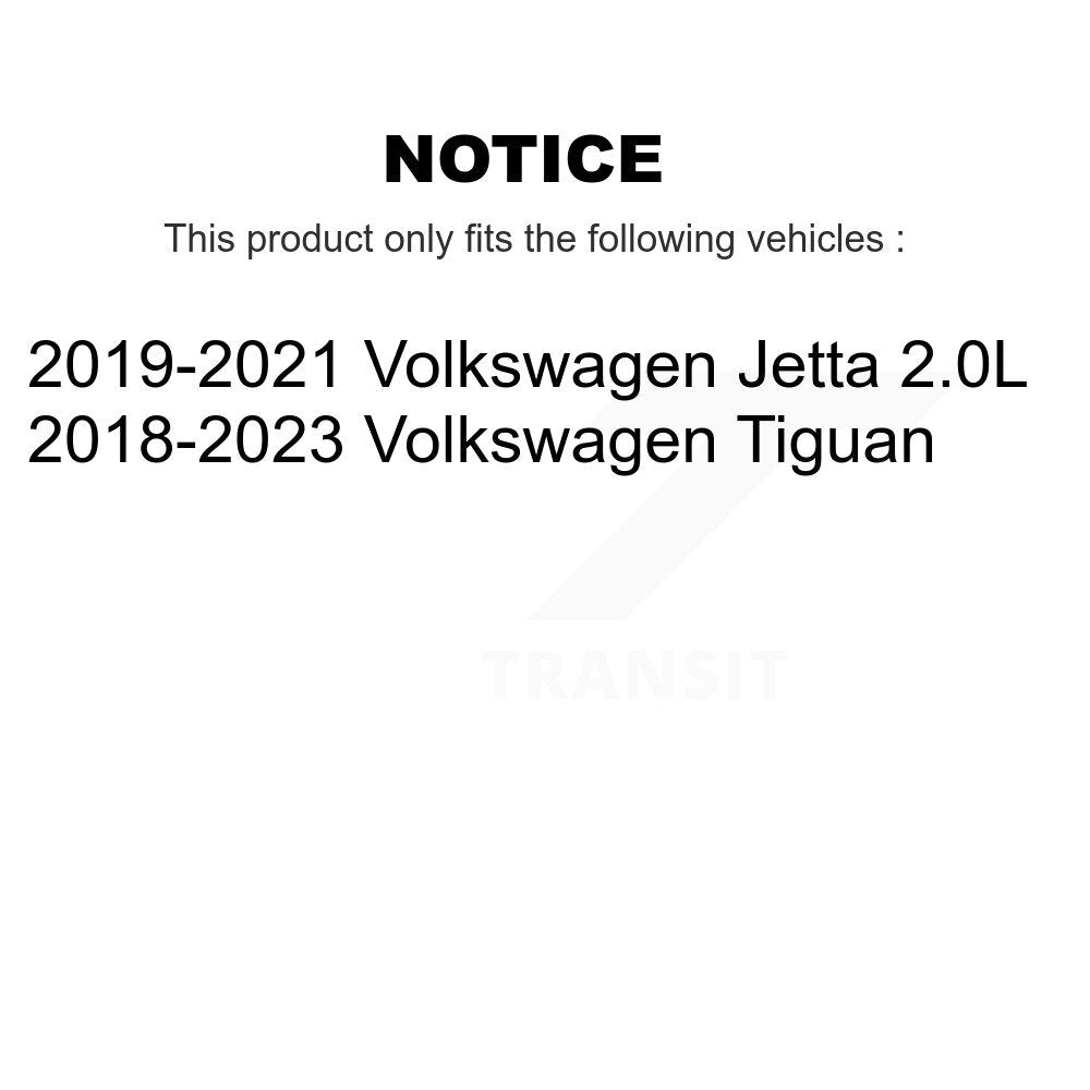 Coated Disc Brake Rotors Front Rear Kit For Volkswagen Tiguan Jetta