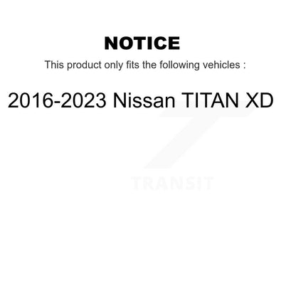 Coated Disc Brake Rotors Front Rear Kit For 2016-2024 Nissan TITAN XD