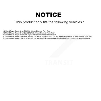 Coated Disc Brake Rotors Front Rear Kit For Land Rover Range Sport