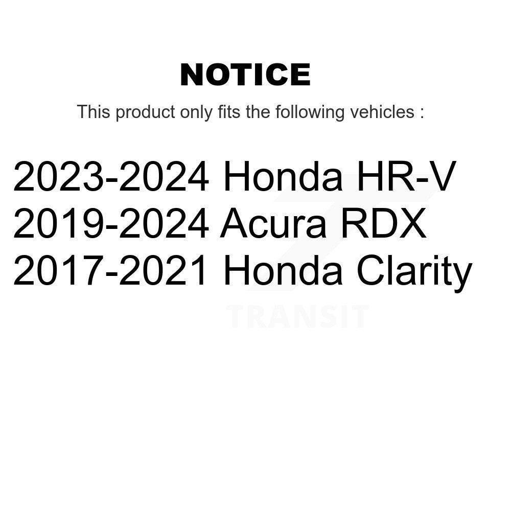 Coated Disc Brake Rotors Rear Pair For Acura RDX Honda HR-V Clarity