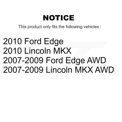 Coated Disc Brake Rotors Front Rear Kit For Ford Edge Lincoln MKX