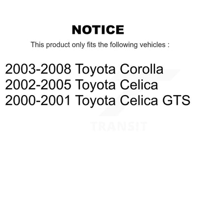 Disc Brake Rotors Drums Kit Front Rear For Toyota Corolla Celica