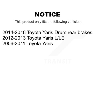Disc Brake Rotors Drums Kit Front Rear For Toyota Yaris