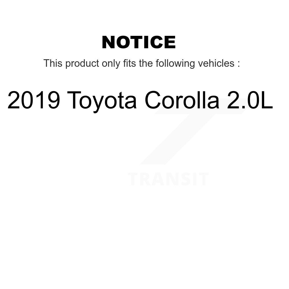 Disc Brake Rotors Drums Kit Front Rear For 2019 Toyota Corolla 2.0L