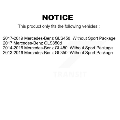 Coated Brake Rotors Front Rear Kit For Mercedes-Benz GL350 GLS450 GL450 GLS350d