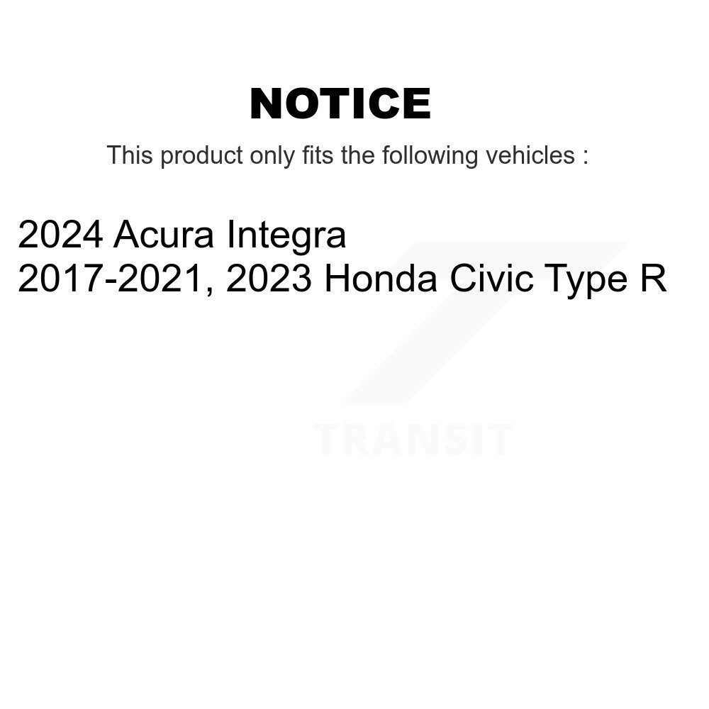 Coated Disc Brake Rotors Rear Pair For Honda Civic Acura Integra