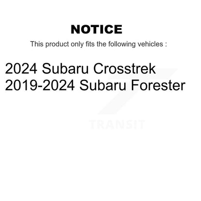 Coated Disc Brake Rotors Rear Pair For Subaru Forester Crosstrek
