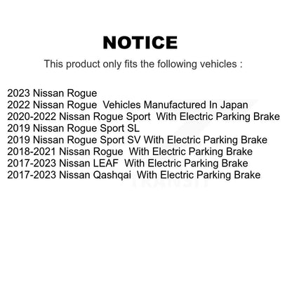 Coated Disc Brake Rotors Rear Pair For Nissan Rogue Qashqai Sport LEAF