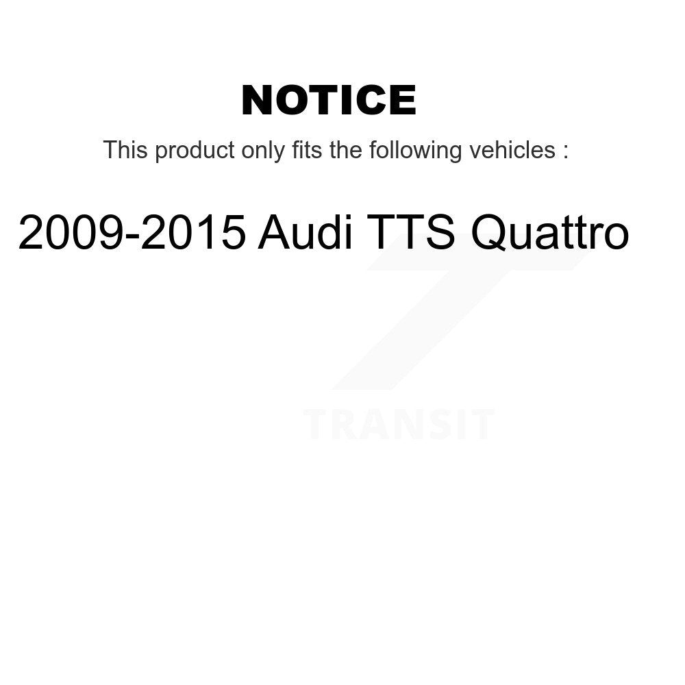 Coated Disc Brake Rotors Front Rear Kit For 2009-2015 Audi TTS Quattro
