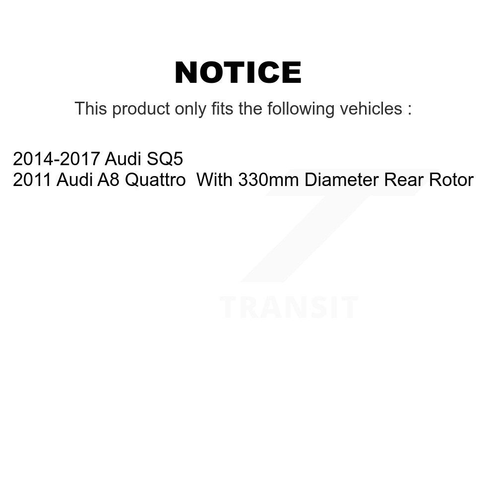 Coated Disc Brake Rotors Front Rear Kit For Audi SQ5 A8 Quattro