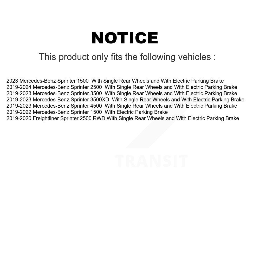 Coat Brake Rotor Front Rear Kit For Mercedes-Benz Sprinter 2500 3500 4500 3500XD