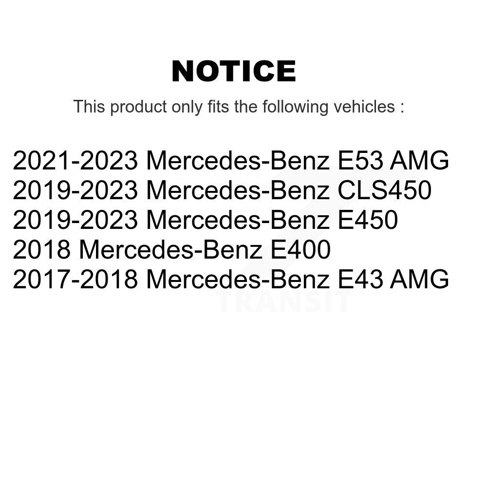 Coated Brake Rotor Front Rear Kit For Mercedes-Benz E450 E400 E53 AMG CLS450 E43