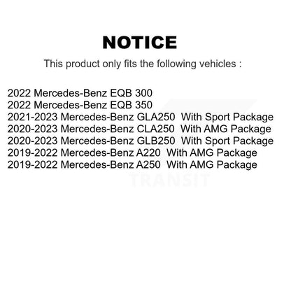 Coat Brake Rotor Front Pair For Mercedes-Benz GLB250 GLA250 A220 CLA250 A250 EQB