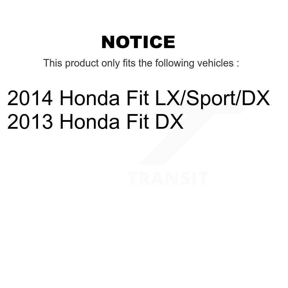 Disc Brake Rotors Drums Kit Front Rear For Honda Fit