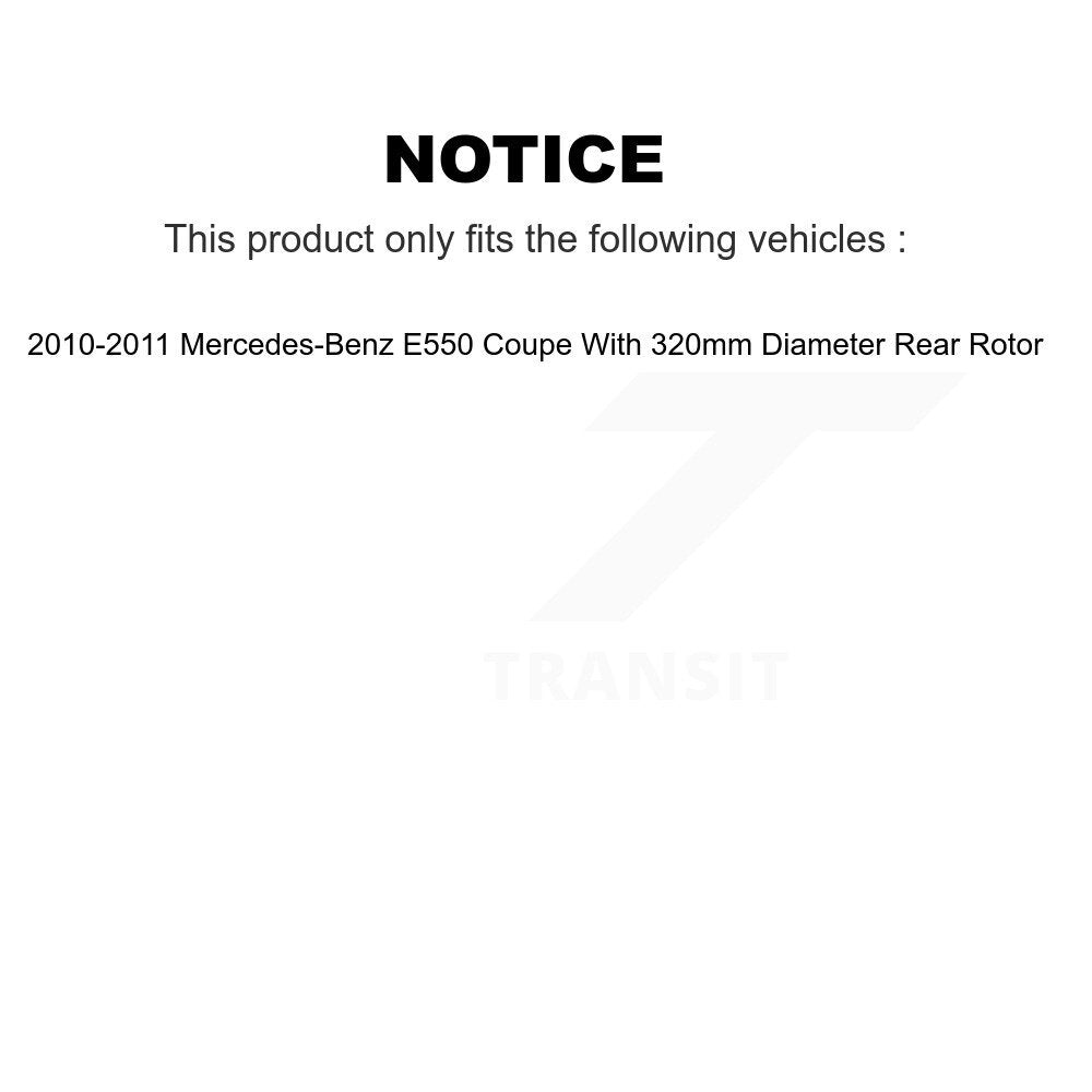 Coated Disc Brake Rotors And Ceramic Pads Front Rear Kit For Mercedes-Benz E550