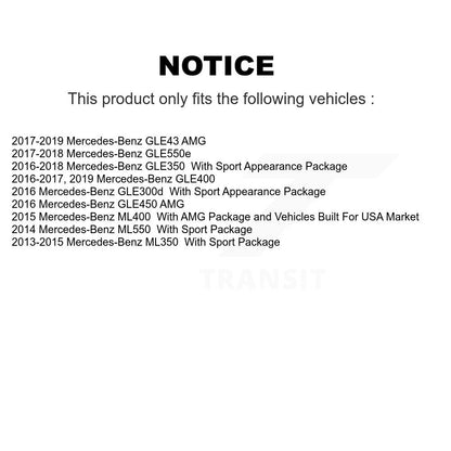 Coat Brake Rotors Ceramic Pad Rear Kit For Mercedes-Benz ML350 GLE400 GLE350 AMG