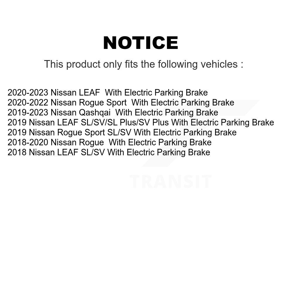 Coated Disc Brake Rotor Ceramic Pad Rear Kit For Nissan Rogue Sport Qashqai LEAF