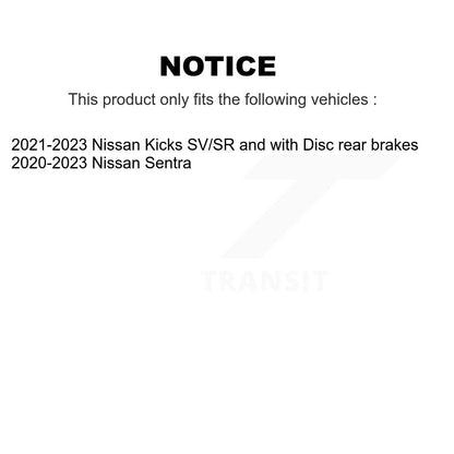 Coated Disc Brake Rotors And Ceramic Pads Front Kit For Nissan Kicks Sentra