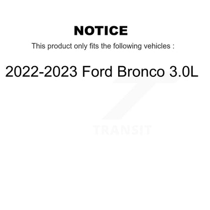 Coat Disc Brake Rotors Ceramic Pad Front Rear Kit For 2022-2023 Ford Bronco 3.0L