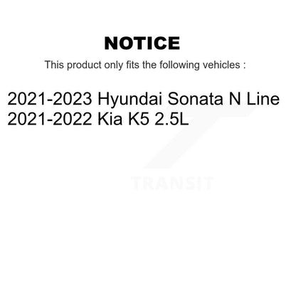 Coated Disc Brake Rotors And Ceramic Pads Rear Kit For Hyundai Sonata Kia K5