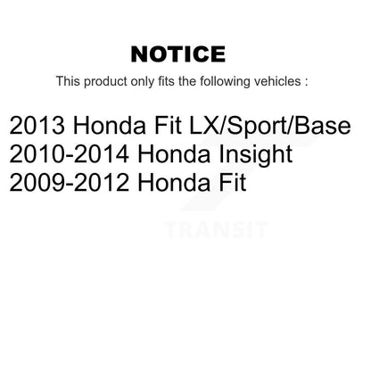 Coated Brake Drum Shoes Rear Kit For Honda Fit Insight