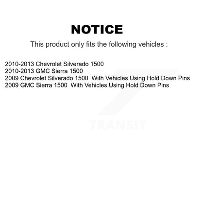 Coated Brake Drum Shoes Rear Kit For GMC Sierra 1500 Chevrolet Silverado
